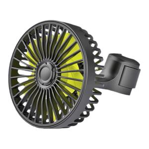 Strong Cooling Car Fan for Backseat Use with USB Dual-head