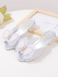 High Heel Princess Crystal Soft Bottom Slippers