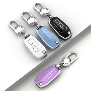 TPU Car Flip Key Case Holder Cover for Ford Fusion Kuga Fiesta Mondeo F150 F250 F350 Explorer Ranger Everest Figo Accessories