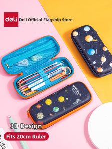deli | Double Layer Large Capacity Childrens Pencil Case