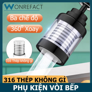 Bộ mở rộng vòi nước có thể xoay 360 ° 3 chế độ vòi Nước Nhà Bếp vòi phun phổ vòi tiết kiệm nước Phụ kiện màng lọc thép không gỉ phần tử có thể tháo rời