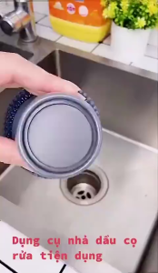 Cọ Rửa Chén Thông Minh 2in1 Có Bình Đựng Nước Rửa Chén | Dụng Cụ Cọ Nồi Đa Năng Tiện Lợi Cho Nhà Bếp