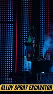 Alloy Spray Excavator Ages 3+ With Mist Lights and Sounds Gift For Boys by WISHLAND