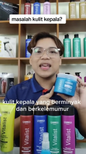 Labbell Vitalist Cool Spa Hair Scalp Treatment 500ml Rawatan Jerawat Kulit Kepala Gatal Berminyak Kelemumur Anti Bau Dengan Hydrolyzed Keratin & Aloe Vera Extract