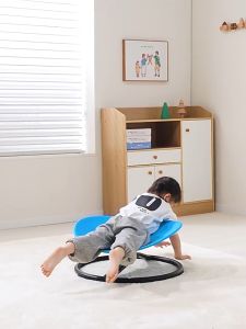 Kids Swivel Chair Sensory Integration Balance Training Toys Carousel Spin Sensory Chair