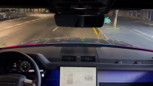 Car Interior RGB LED Ambient Lighting with APP Control Music Sync Wireless Front Glass Decorative Light Kit - 150cm