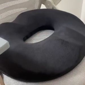 Premium Memory Foam Comfort Ring Cushion for Office and Car Seat - Pain Relief & Posture Support