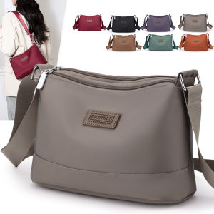 Oxford Cloth Ladies Crossbody Bag Lightweight Waterproof Nylon Small Bag Multi-Layer Canvas Shoulder Bag Korean Style Daily Use