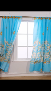 Classical Style Curtain Sale for Windows Door Bedroom Decoration Green Black Kurtina Elegant Curtains Window Treatment 85x190cm 1PC COD