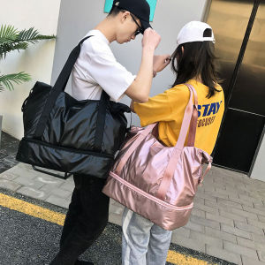 Huife Women Fitness Bag Men Gym Handbag Large Capacity Duffle Bag Sports Travel Luggage Tote Bag