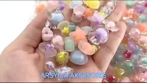 25 Pcs Manik Manik Bintang Mini Kristal Transparan Doff Kilap Manik Akrilik