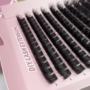 60D-200D 8D Fluffy DIY Cluster Eyelashes 8-20mm Mixed Eyelash Extension 0.07mm Russian D Curl sLash Clusters Eyelash Clusters