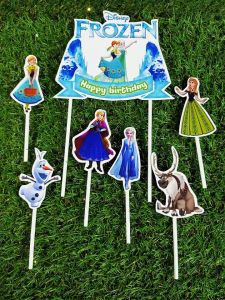 Topper Cake Frozen hiasan kue ulang tahun happy birthday