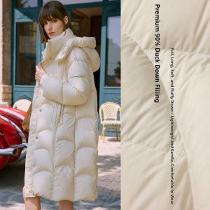 BEIQIANI | Windproof Warm Hooded Down Jacket 90% Duck Down