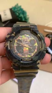 (Ready Stock Free Shipping) jam tangan lelaki G Shock Watch Men Sport Watch Dual Time Display jam tangan lelaki waterproof original World Time LED Auto Light Men Formal Casual Watches GA-100CM-5A