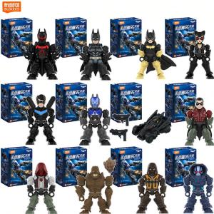 Blokees DC Blind Box Batman Arkham Knight Catwoman Mr.Freeze Clayface Assembled Building Blocks Action Figure Collectible Toys