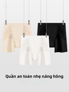 Aimo | Slimming High Waist Safety Pants Womens Summer Thin Hip Lifting Shapewear No Roll Edge Seamless Underwear Bottoming Briefs