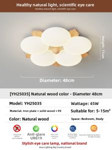 NANWANG | Eye-Protective French Vintage Childrens Room Ceiling Light