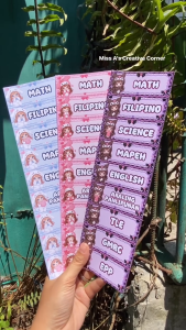 Sticker Label for Back Sticker Label for Back to School Essentials Girls - Subject Name Grade Section Stickers & Mini Name Stickersto School Essentials PART 1 - Subject Name Grade Section Stickers & Mini Name Stickers