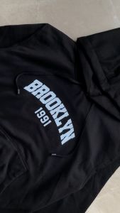 Sweater Hoodie II Jumper hoodie Bahan Fleece 240 Sz M-Xl ( Pria & Wanita ) BROOKLYN 1991