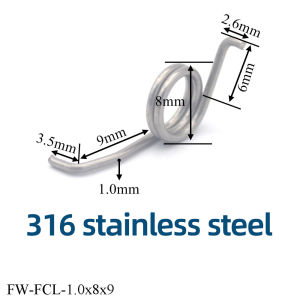 10pcs Stainless Steel Fishing Rod Drop Wheel Drum Wheel Spring Fishing Reel Gear Torsion Spring For Daiwa