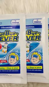Bye Bye fever For Children แผ่นเจลให้ความเย็น สำหรับเด็กโต [1กล่องมี3ซอง/1ซองมี2แผ่น]