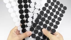 30/102Pairs Self Adhesive Fastener Tape Dots Black White 10/15/20/25/30mm Strong Glue Adhesive Tape Round Coin Hook Loop Tape