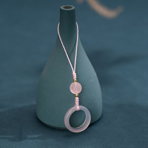 Natural Agate Crystal Phone Chain Short Style Womens Pendant INS Fashion Mobile Phone Lanyard Ring Buckle Hanging Ornament