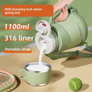 MONLEYTA | Large Capacity Stainless Steel Baby Formula Milk Powder Warmer Bottle Constant Temperature Kettle Portable Insulated Cup For Outdoor Use