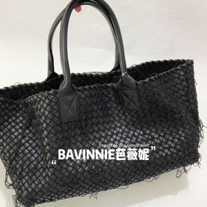 Bavini 2025 New Handbag Womens Shoulder Bag Woven Leather Soft Tote Bag Casual Commuting Style Can Hold 15.6 Inch Laptop
