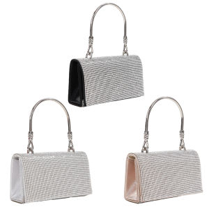 Women Evening Bag Large Capacity Bling Purses Fashion Rhinestone Clutch Purse Banquet Bag Trendy Bag Sparkly Glitter Bag