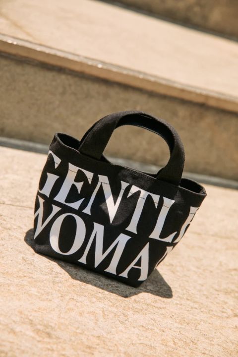 GENTLEWOMAN★GW BLACK MICRO CANVAS TOTE トート 日本未入荷 代購Gentlewoman新款GW BLACK MICRO CANVAS TOTE 2色