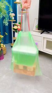 ถุงขยะพกพาอเนกประสงค์ 100 ใบ 45x55 แพ็ค 5 ม้วน เนื้อเหนียว ไม่สกปรก