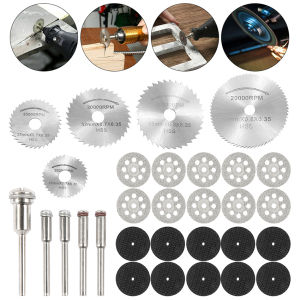 30Pcs/Set Mata Gergaji Kayu Ukir Mini Circular Saw Blade Gerinda Pisau Gerinda Potong Kayu 22/25/32/35/44Mm