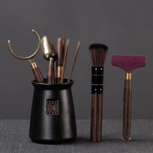 Bộ Sưu Tập Sáu Món Phụ Kiện Trà Đạo Thiết Bị Trà Trang Trí Bàn Trà Trà Kim Dụng Cụ Trà Đạo Phụ Kiện Trà Đạo Trà Kim