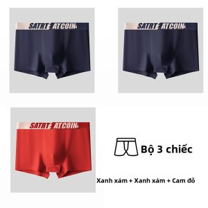 MiiOW | Quần lót nam Catman bằng cotton nguyên chất Quần đùi bốn góc mùa thu đông mới 7A kháng khuẩn cho thanh thiếu niên Quần đùi góc phẳng