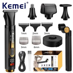 Kemei KM-1537 Shaver Nose Hair Trimmer Set for Men Professional Electric Body Back Razor Super Long Handle Clippers
