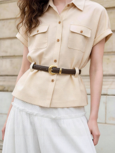 Pierre Cardin | Dây Nịt Thời Trang Cho Phụ Nữ Da Bò Thật