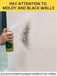 Mold Remover Wall Repair Self Paint Spray Mold Proof Safe For Women And Child Instant Results Kitchen Bathroom Wall Cleaner Repair Wall Repair Stains 墙面自喷漆