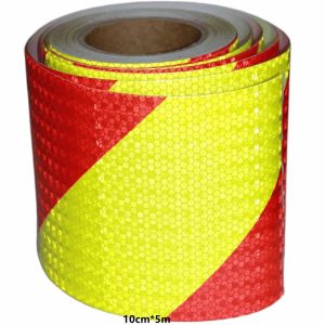 5cm/10cm/15cm/20cm*5M Reflective Bicycle Stickers Fluorescent Yellow-red Waterproof Self-Adhesive Warning Safety Reflector Tapes
