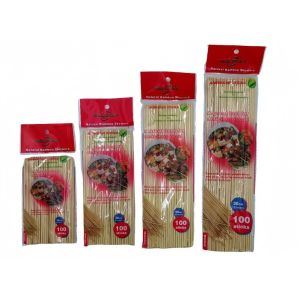 100pc/pack Natural Bamboo Skewers Barbecue Sticks Disposable Wood Sticks camping barbecue sticks