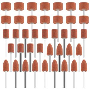 Sanding Bits for Dremel Rotary Tool Grinding Stone Sanding Drill Bits with 1/8" Shank Aluminium Oxide Tough Enough to Metal