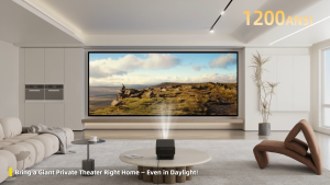 XGODY Gimbal A8 Smart Projector Android 14 Native 1080P FHD Support 8K 2+16GB 1200 ANSI Auto Focus & Obstacle Portable Home Theater