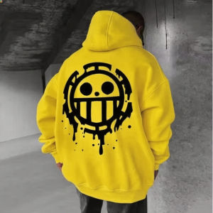 Anime ​​one Piece Oversized Casual Hoodie Sweatshirt Men Women Pullover Sweater Streetwear Casual Cosplay Hooded Jacket ​​Tops