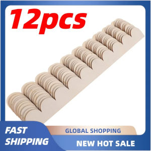 12pcs Wood Border Trim Scalloped Unfinished Decorative Edge Wooden Strips Moulding Christmas Crafts Wall Cabinet Home Decoration