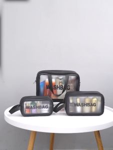 Tas Kosmetik & Alat Mandi Waterproof Transparan (Bisa COD/Bayar Dituju)