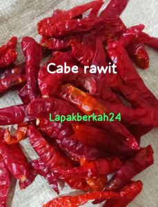 kemasan ( 1kg ) cabe rawit teja caplak kering tanpa tangkai