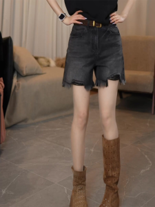 MANMI | Slimming Casual Wide Leg Shorts With Rips
