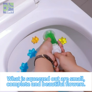 Toilet Deodorant Gel Strong Fragrance Bowl Flower Cleaning Bathroom Aroma Air Freshener Cleaner