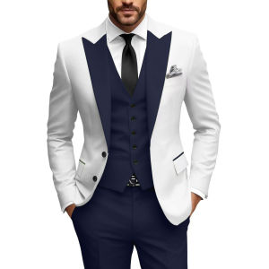 Casual Men Suits Mens Three Piece Suit Single Breasted Blazer Set Man Fashionable and Slim-fitting Design Groom Wedding Dress
